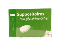 Suppositoire A La Glycerine Gifrer Suppos Adulte Sach/100 à MURET